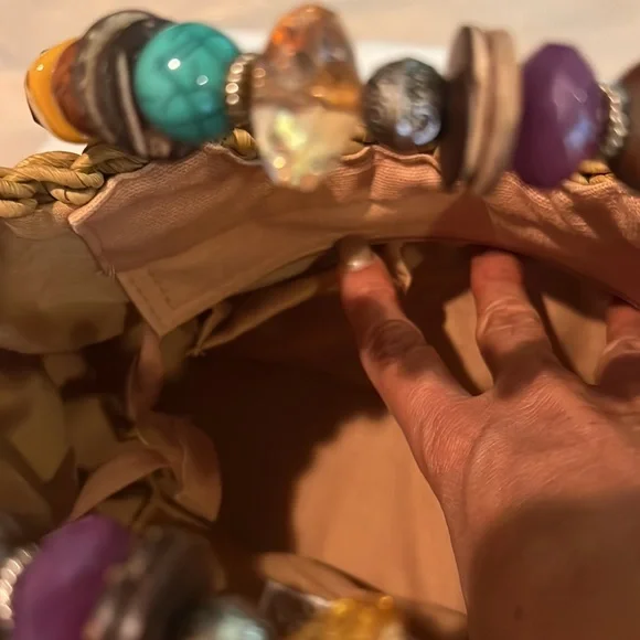 Cappelli Straworld Dorfman Pacific Purse Beautiful unique bag gently used - Picture 10 of 10